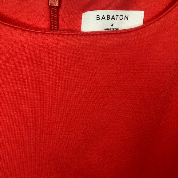 Aritzia Babaton Miguel Dress orange 4 - Picture 7 of 8